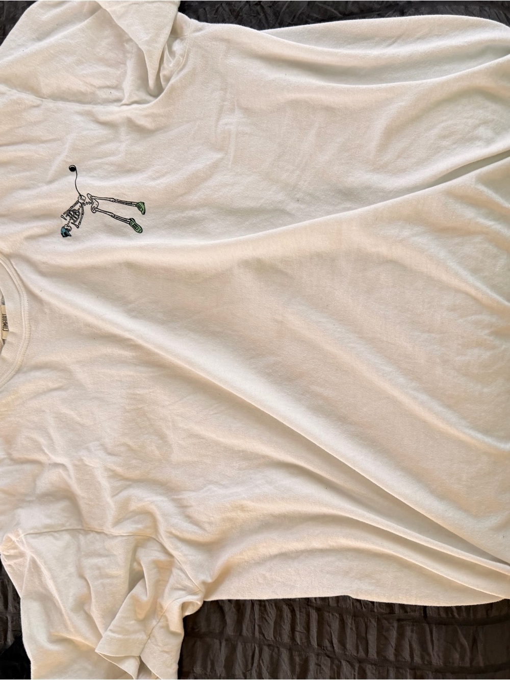 Comfort Colors White Short-Sleeve Tee with Tag Detail
